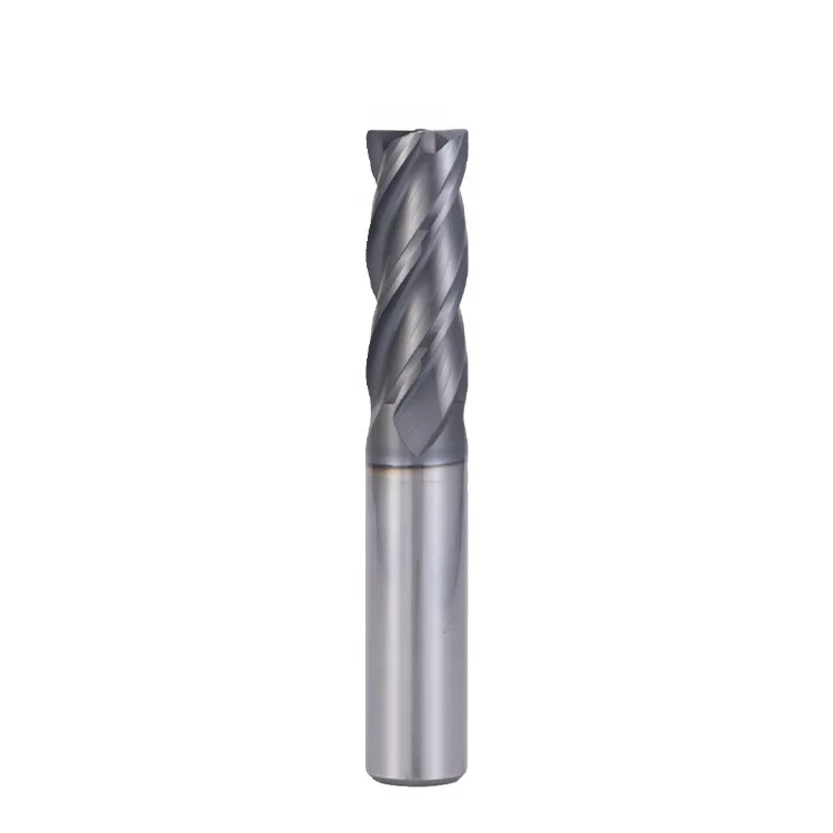 LEE-X HRC65 высокотемпературный фрезерный станок из сплава с 4 канавками карбидная торцевая фреза нержавеющей стали и титанового