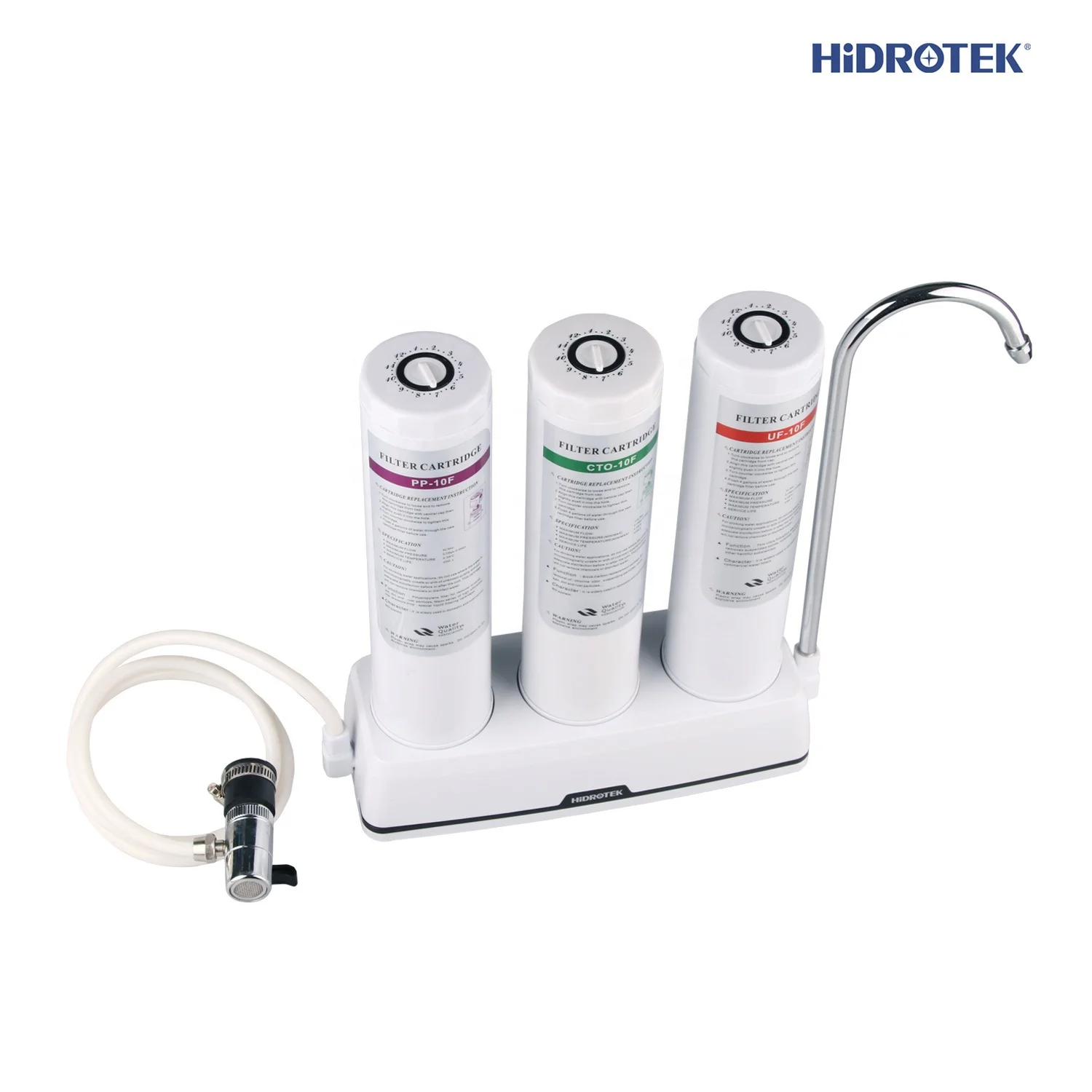 Mini Portable 3stage Water Filtration System for home