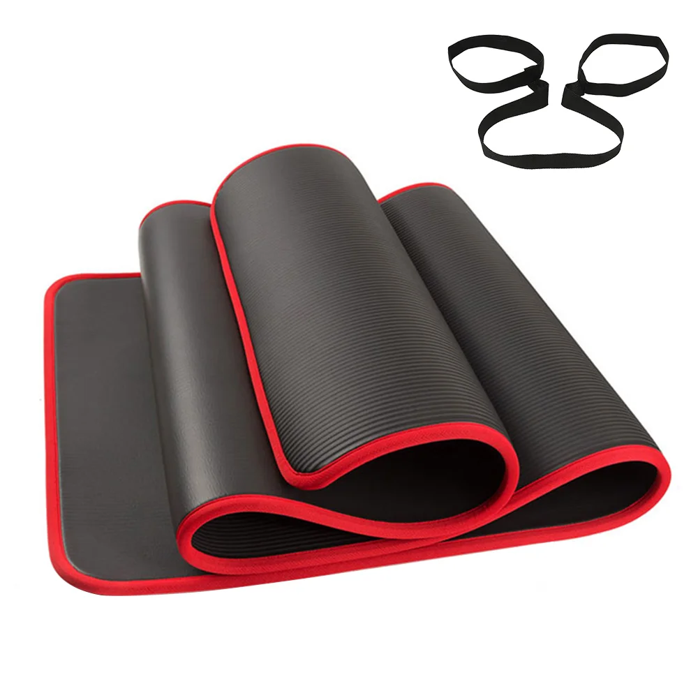 
NBR 10mm thicken pilates sports non-slip custom yoga mat For Men Women Fitness Gym Exercise 