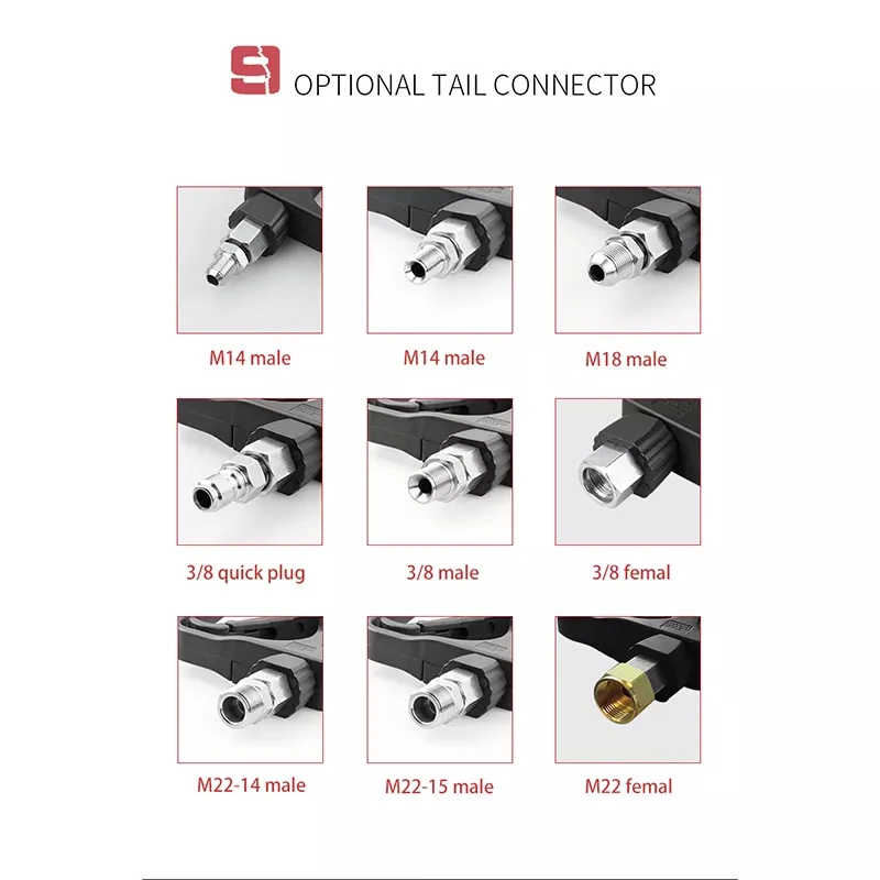 SPS  5000 PSI High-Power Car Wash Guns High Pressure Pressure Washer Gun With Extension Wand