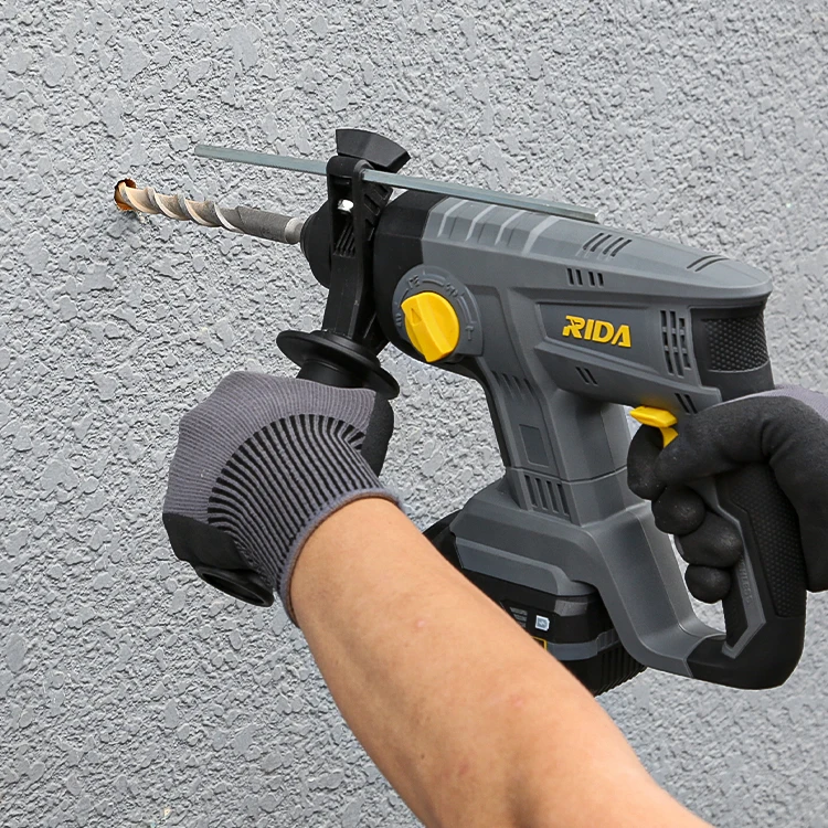 RIDA Construction tool SDS Plus Wireless tool Cordless hammer drill for concrete