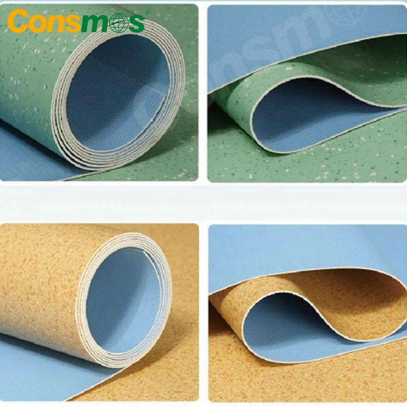 Factory Costom Sponge Floor Vinyl PVC Roll Linoleum Flooring Decoration PVC Material
