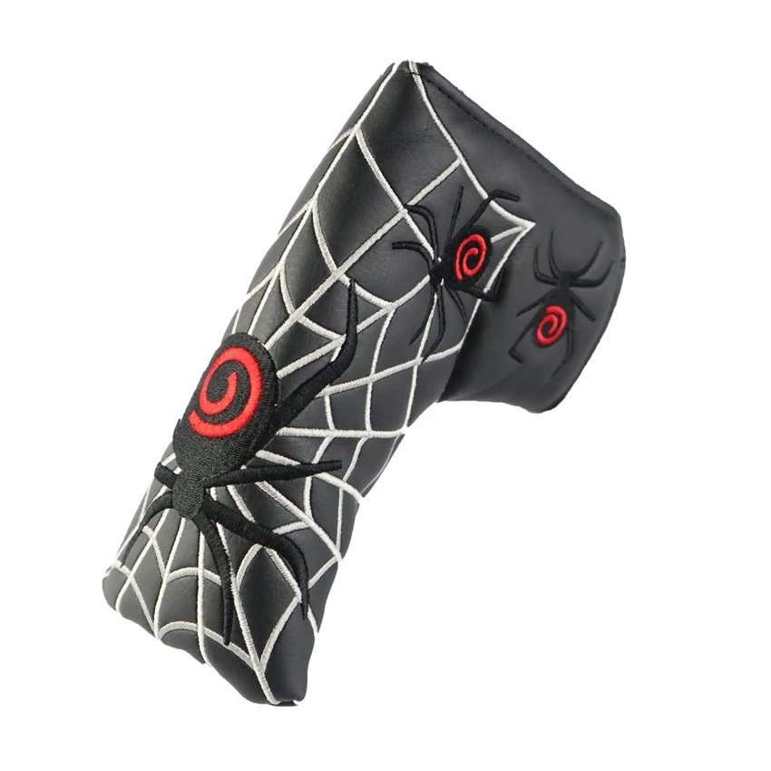 Golf club headcovers putter club blade cover PU waterproof head cover with magnetic