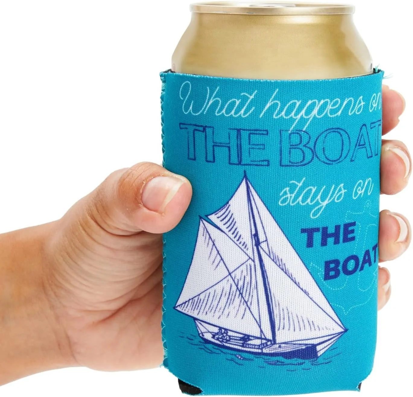 Logo Printed Can Cooler Neoprene Neoprene Tube 375ML Beer Can Cooler Neoprene Stubby Holder