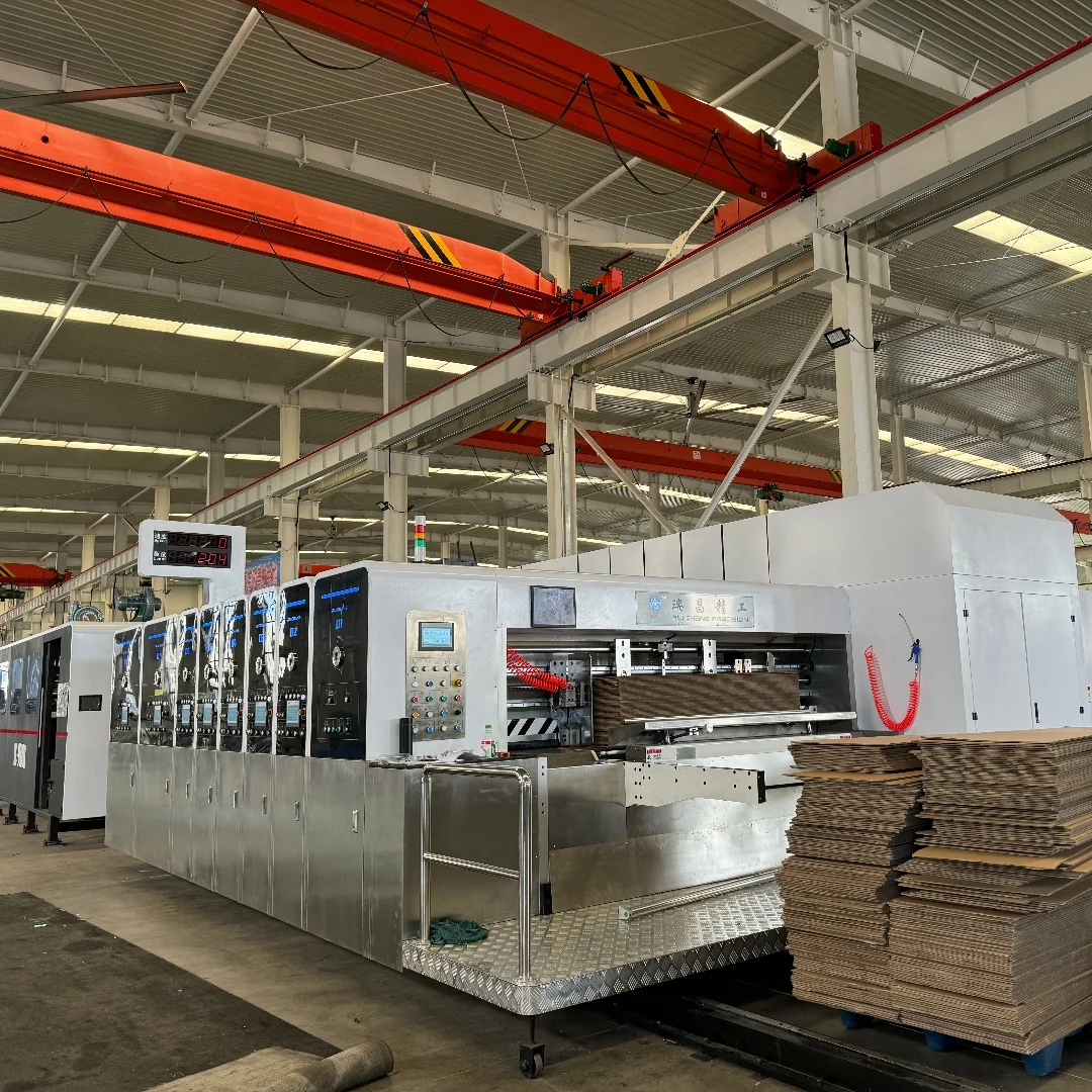 Excellent quality corrugated cardboard box making machine printer die cutter slotter machine 1-6 color printer for box machine