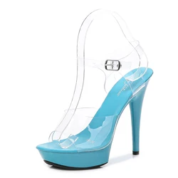2021 latest fashion hot sale pole dance shoes in UK ladies high heel platform women sandals