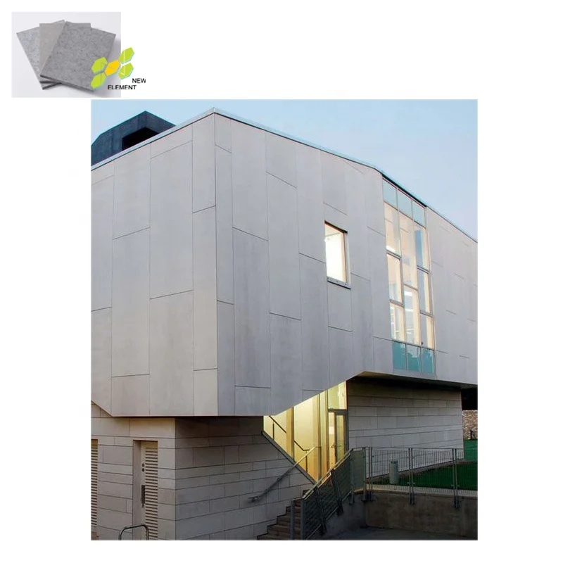 INSULATED EXTERIOR WALL PANEL wholesale fire non combustible cement panel fiber cladding colored cement board