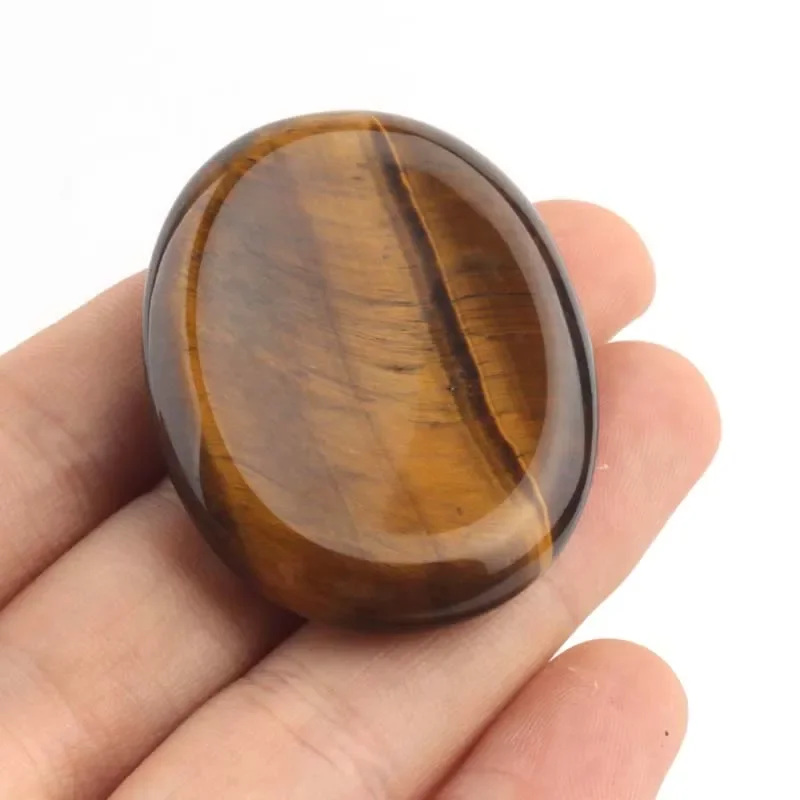Натуральные кристаллы полированные камни тигровый глаз дракон кровь лечебные хрустальные для большого пальца