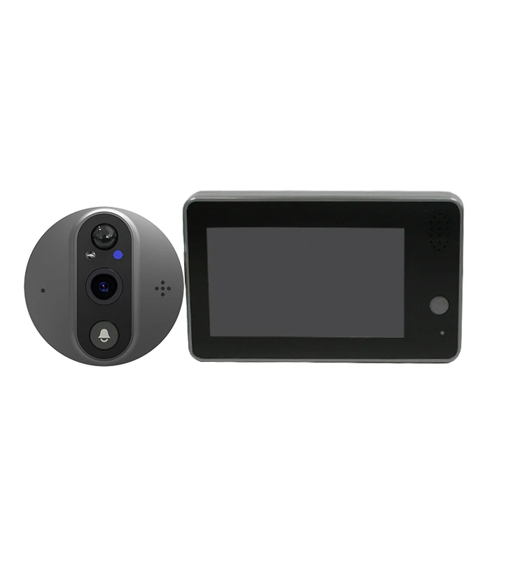 4.3 Inch WiFi Tuya Smart Video Digital Peephole Door Camera Two-way Audio 2MP Night Vision Wireless Digital Door Bell