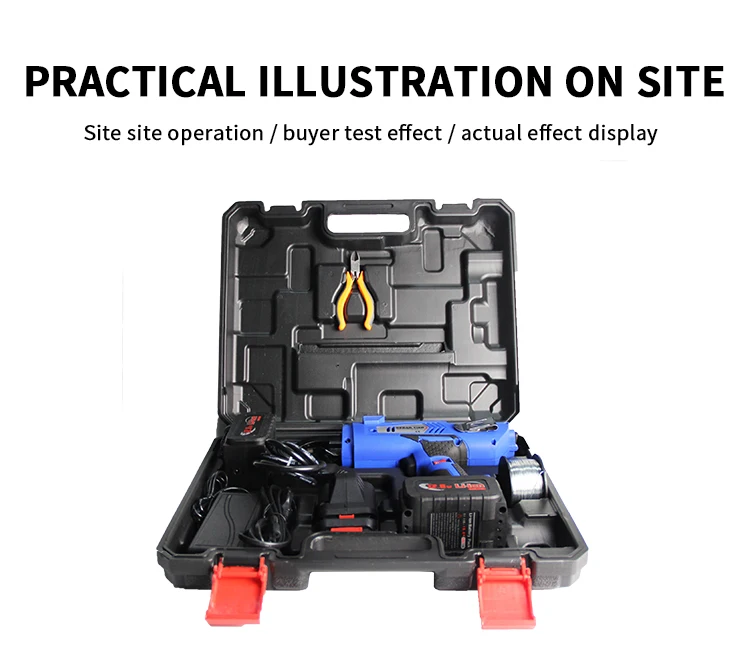 ODETOOLS BT-890 12.8V 4400Ah Li-ion Battery Automatic Rebar Steel Bar Tying Machine For Construction