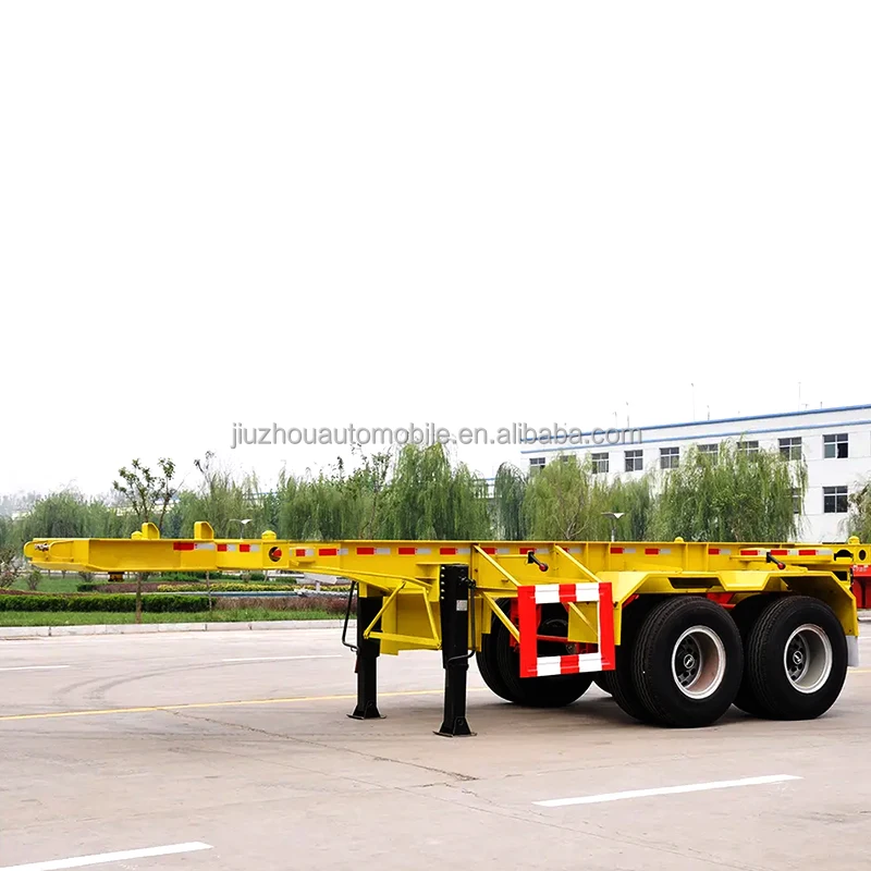 JOZOTG  China 3 Axles Tractor Trailers 20ft 40 feet Container Chassis Skeletal Trailer Skeleton Semi Trailer