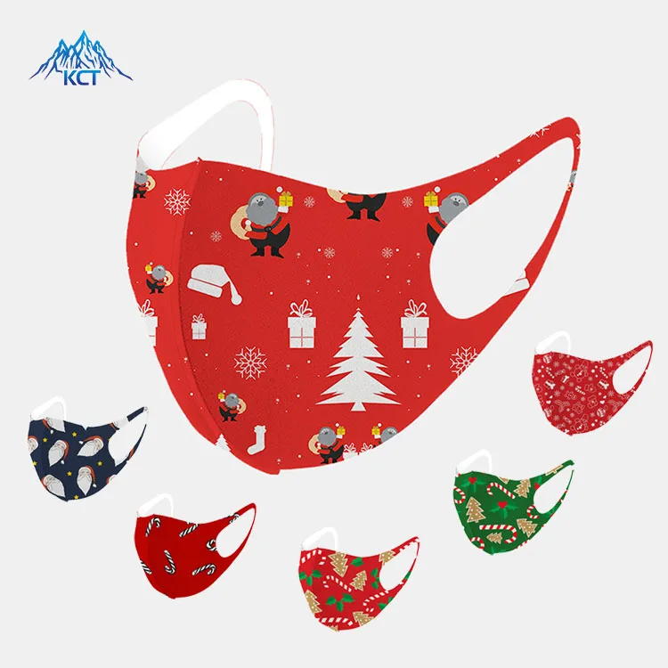 
Wholesale Washable Warm Reusable The Nightmare Before Printed Masks Organic Cotton Snowman Hanging Pendant Christmas Tree Mask 