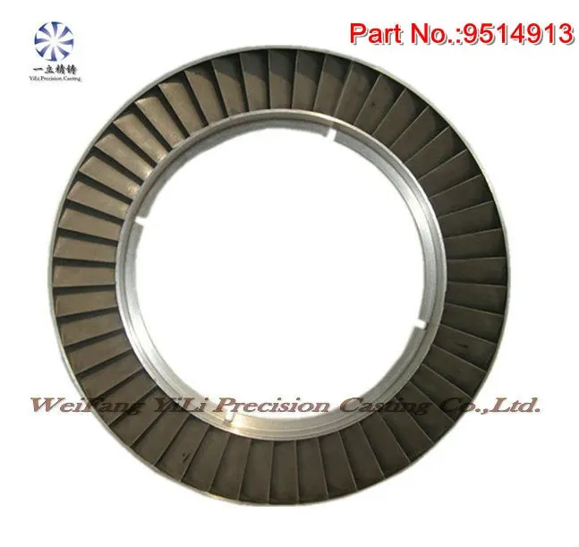 Superalloy nozzle ring used for gas turbine and steam turbine