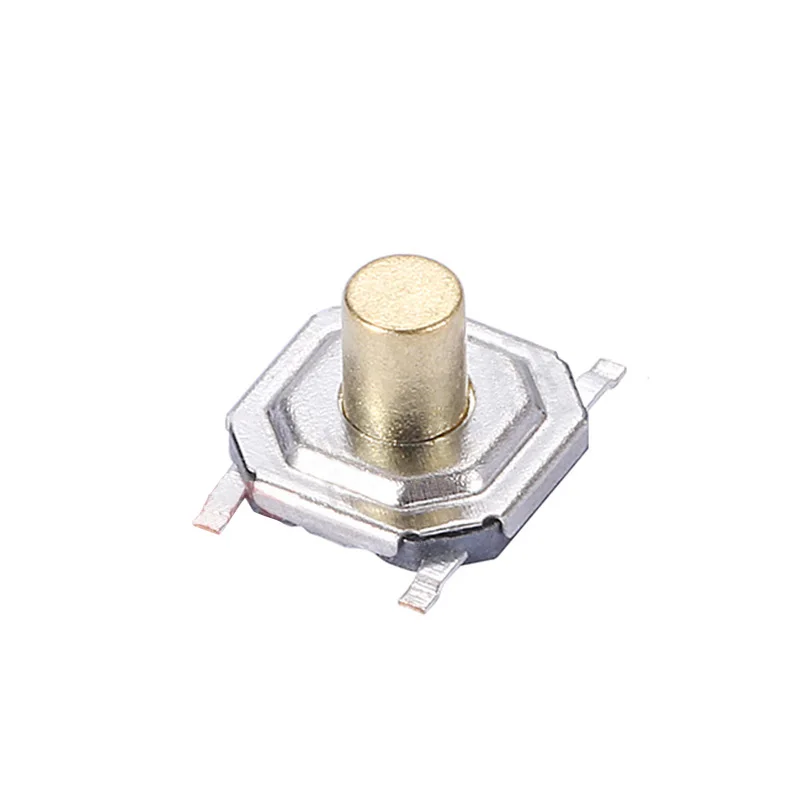 Waterproof copper head 4*4*1.5/1.7/2.0/2.5 SMD Touch Tact Switch