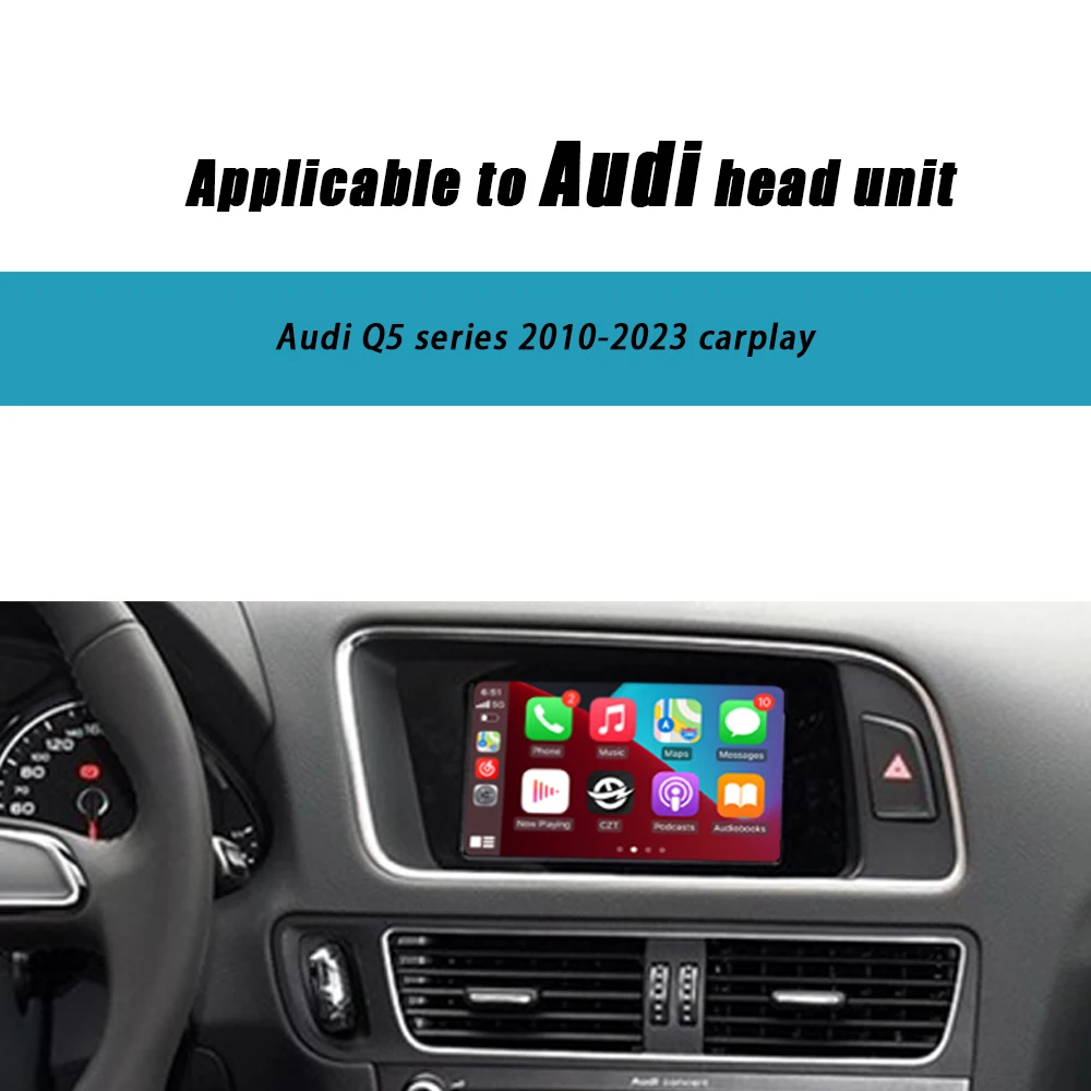 Wireless Carplay Android Auto Interface For Audi A4 Q5 3G With Mirror Link AirPlay Radio Car Play WIth OEM Microphone