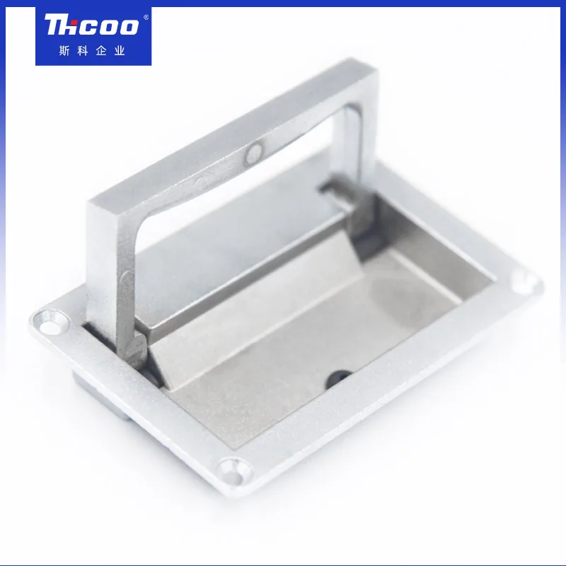 Industrial Hardware Cabinet Door Pull Handle Embedded Positioning Handle Metal Zinc Alloy Waterproof Kitchen Furniture Modern