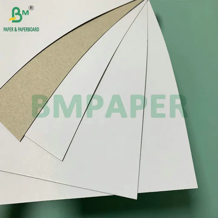 C1S White Top Grey Back 300gsm 350gsm Duplex Board For Packaging Boxes Offset Printing