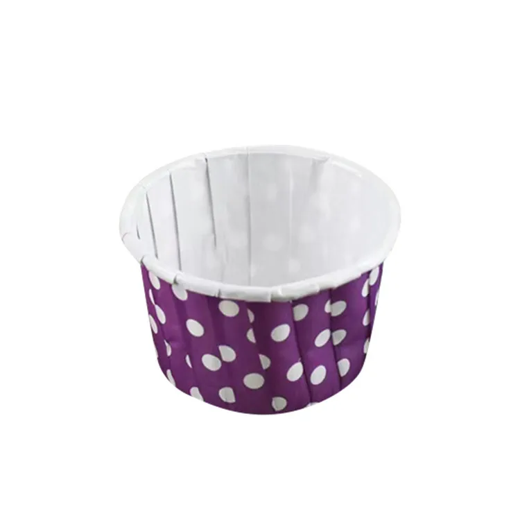 Retail Price Pe Coated Kraft Paper cake cup  grease proof round pudding cup Muffin Cup for baking cake