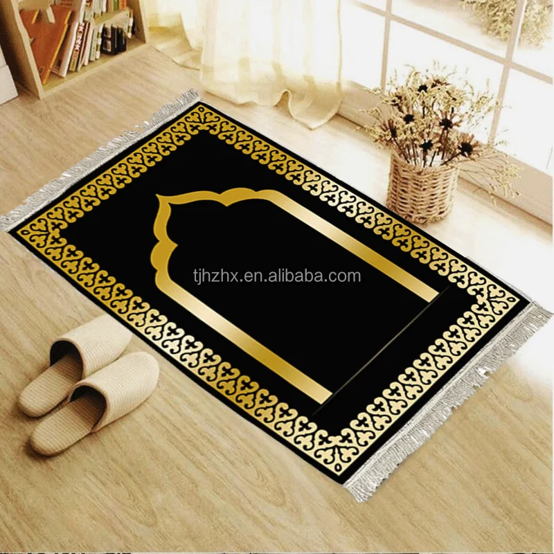 Sajadah Polyester Machine Made Adult Kids Educational Islamic Muslim Prayer Mat