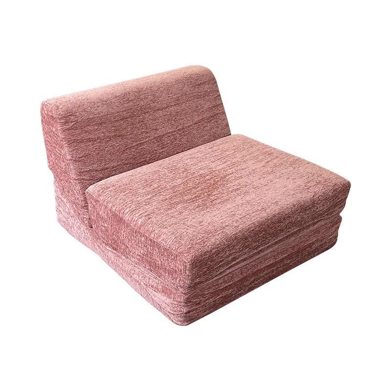 Modern Minimalist Single Person Fabric Bean Bag Sofa Hotel Folding Lounge Chair for Office Lunch Break