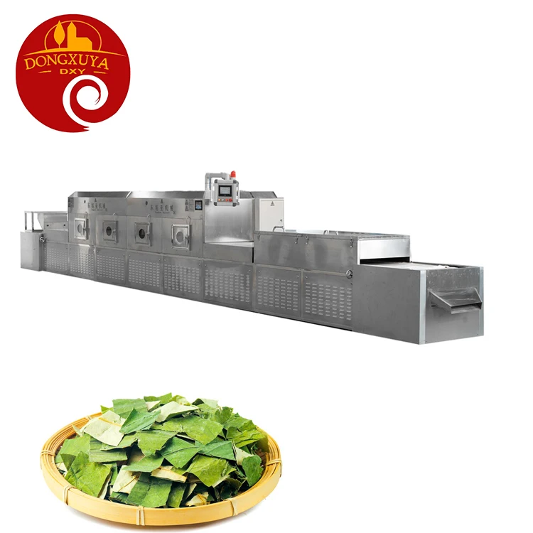 
Tea Leaves Industrial Microwave Fixing Tunnel Dryer to dry the tea leaves 