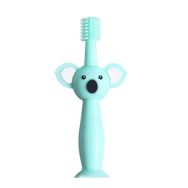 Baby Products Supplies Infant Manual Soft Baby Children Silicone Toothbrush