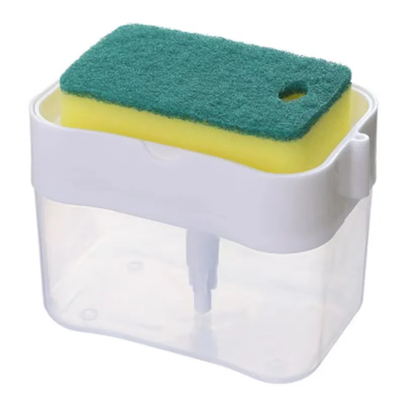 FS314 Detergent presser cleaning pot brush kitchen automatic liquid filling box scouring pad dish brush pot artifact soap box