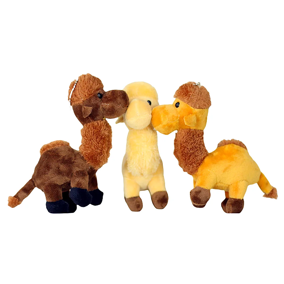 Fashion Kawaii Stuffed Animal Mini plush keychains toys 12cm Camel