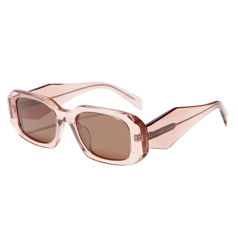 Custom Logo Retro Luxury Designer Acetate Sunglasses Square Unisex Sunglasses Men/Women UV400