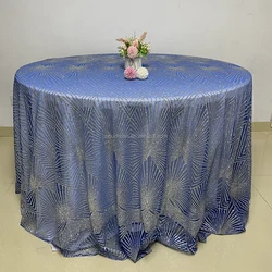Gold Table Cloths Round Wedding Sequins Cheap Table Cloth Party Tablecloths Round 120 inch Wedding