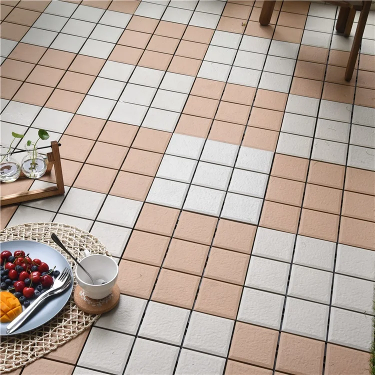 Italian design exterior non slip pool deck porcelain floor tiles with plastic base