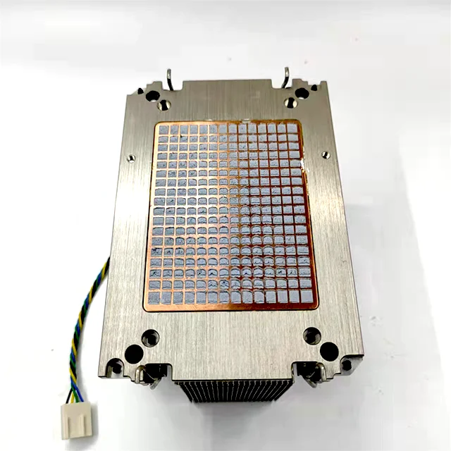 Industrial Industrial Control Server 2U CPU Cooler 5 Heat Pipe Active CPU Heatsink Silver Nickel Plating 300W Screw Fixation