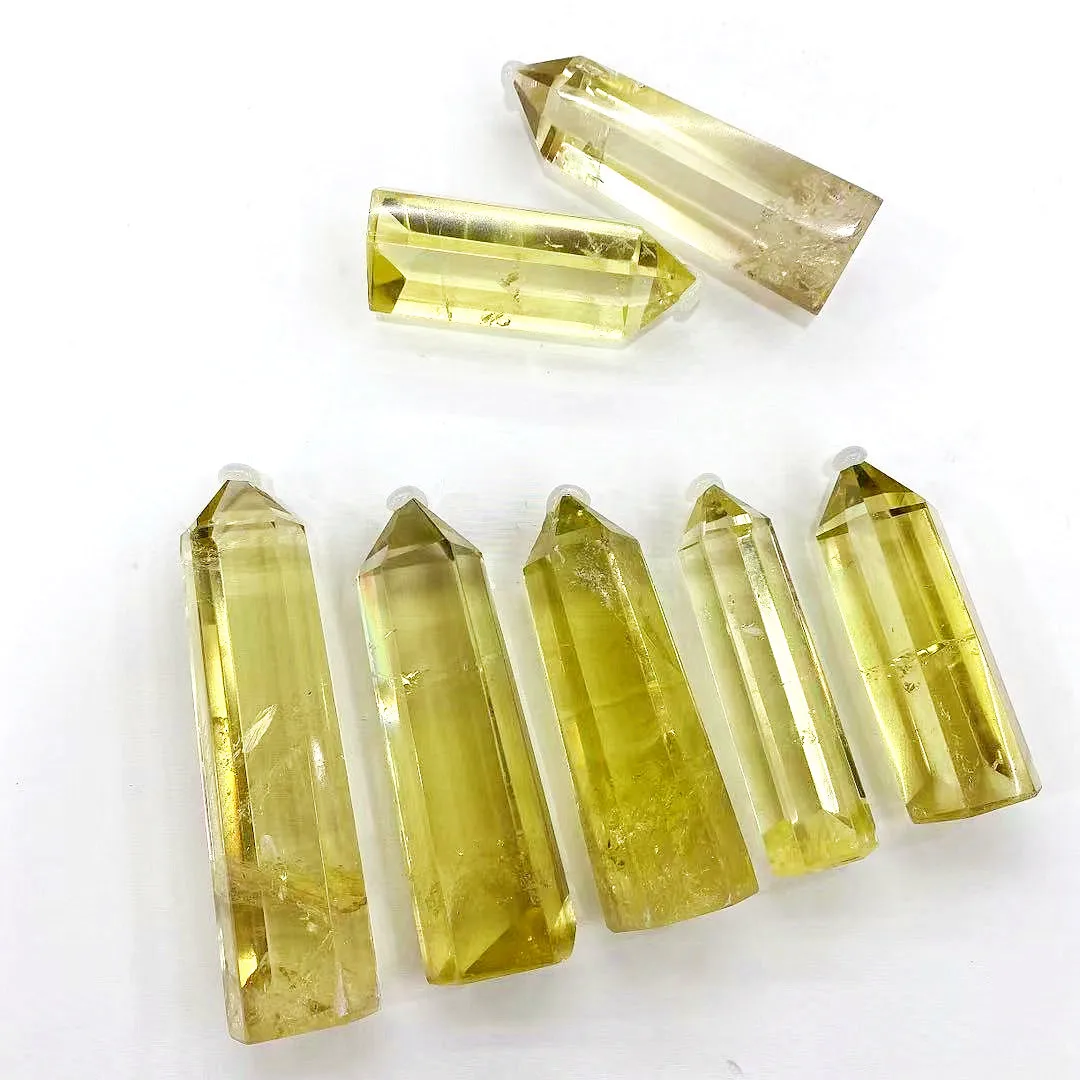 Natural stones crystal towers reiki crystal healing stone quartz wand clear citrine point