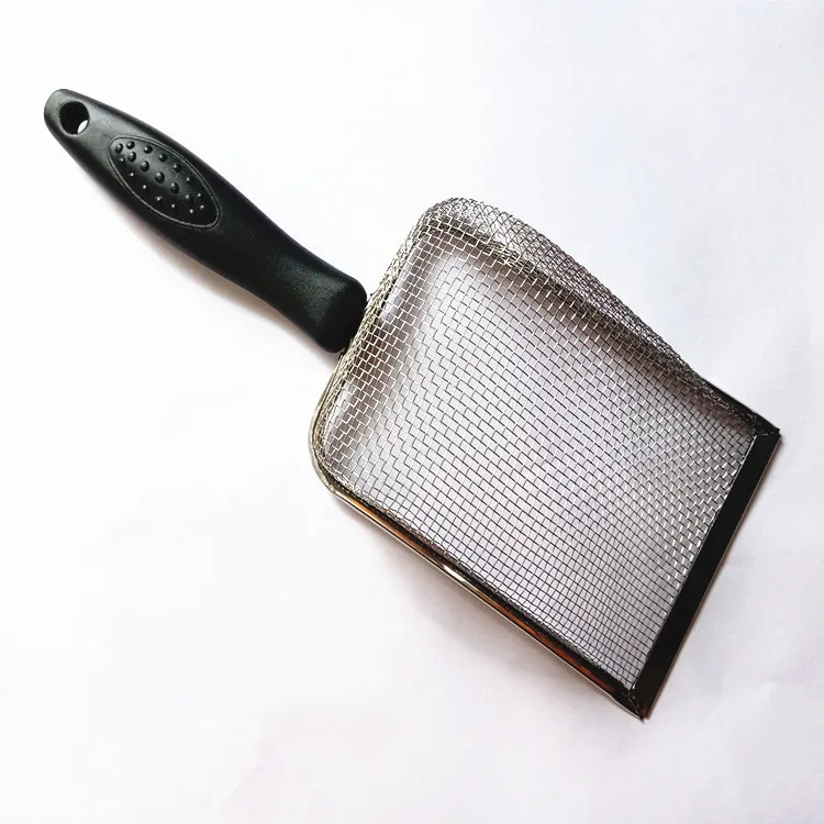 Hot Sale Stainless Steel Mesh Small Hole Cat Litter Shovel Shit Shovel Cleaning Mat Material Shovel