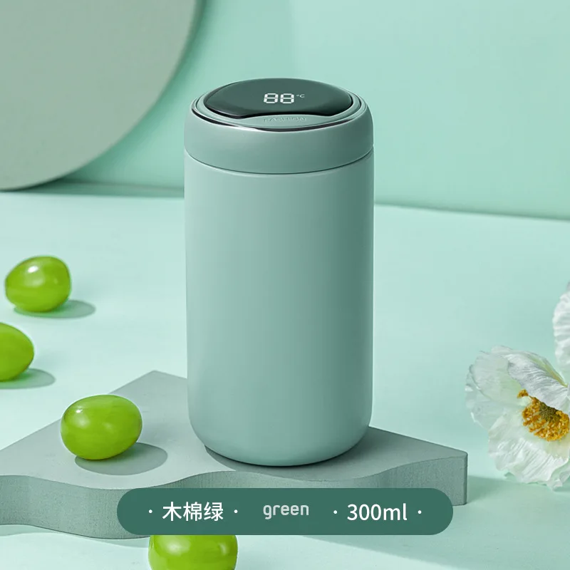 2021 Custom Logo Digital Temperature Lid 316 Metal Steel Customized  Smart Water Bottles