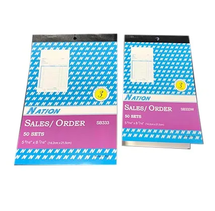 Customizable Custom carbonless Printing Sample Invoice NCR/Carbonless sales order book