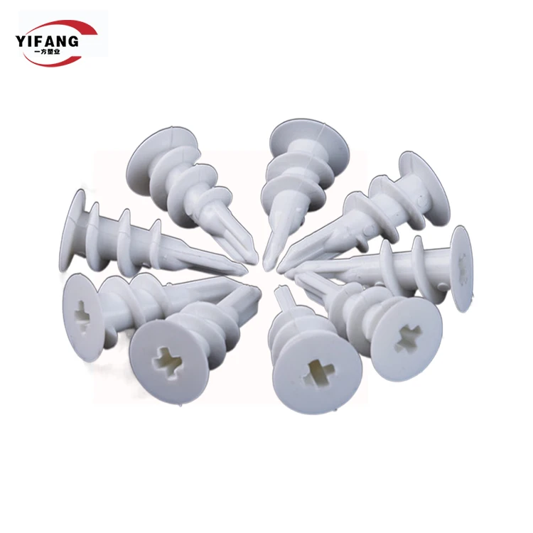 Factory price plastic boxes nylon threaded rod self drilling plasterboard fixing anchor with screw anchor kit
