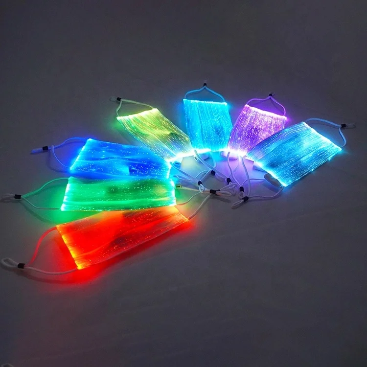 
2020 Light Up LED Mask EL Wire Masks for Christmas Festival Party Masquerade Cosplay Purge Creepy Cosplay Party Masks 