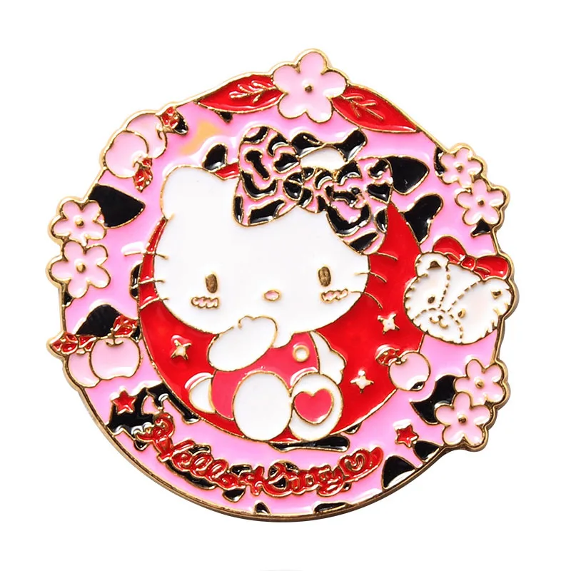 Colorful Sanrio Cinamoroll Melody Decoration Badge Cartoon Children Gift Needle