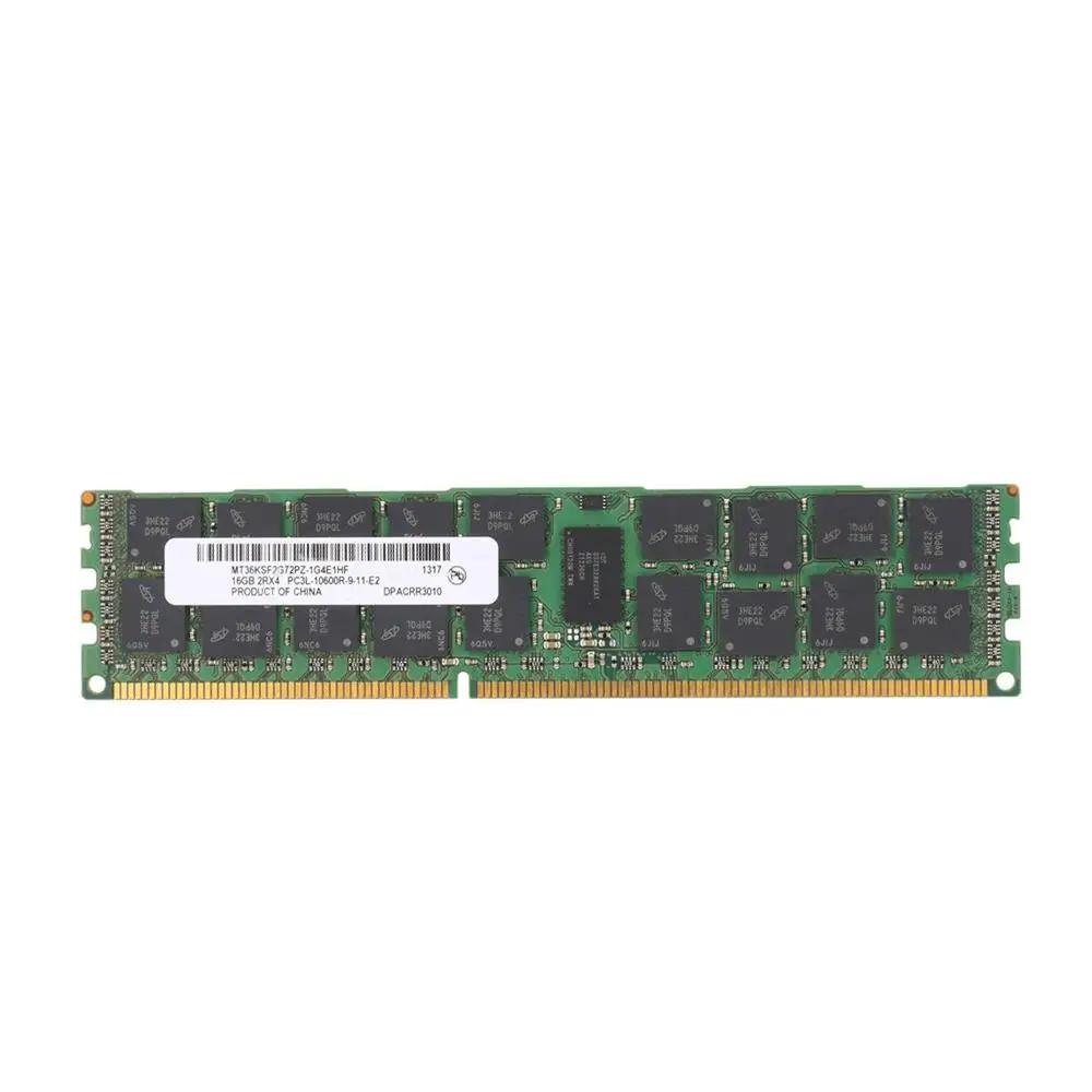 Best server ram 2Rx4 PC3L 16 GB -10600R 1333mhz for Micron server used server ram from Joege computer parts