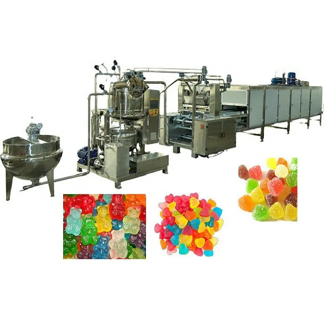 Small Jelly Fudge Gummy Bear Candy Making machine Candy Depositor Production Line
