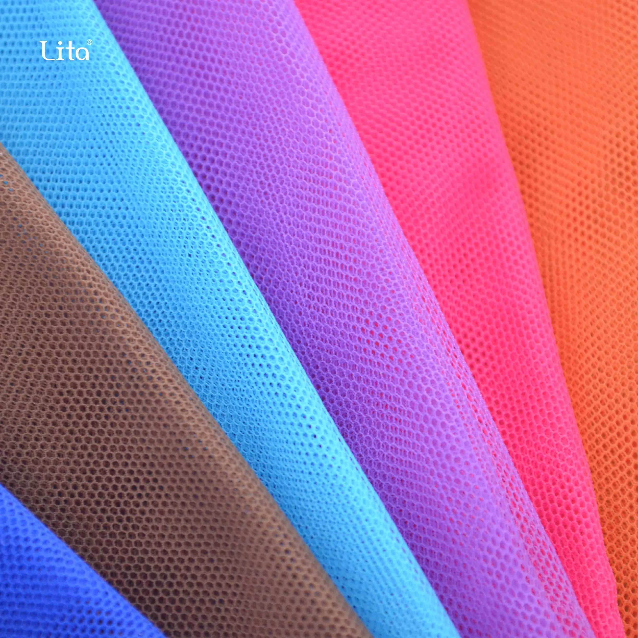 Полиэстер Жесткий Тюль Чистая ткань 6420 6430