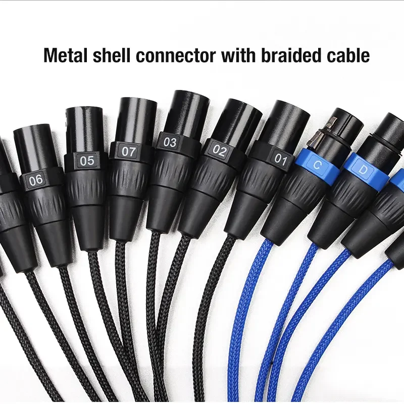 OEM Wholesale 16 Channel XLR Audio Snake Cable for Audio, Professional XLR Snake Available in 15/20/50M Lengths