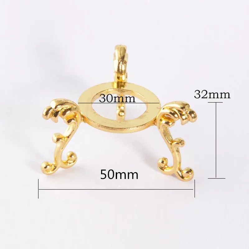 Wholesale New Design Tripod Shape Gold Silver Colored Metal Crystal glass Ball Holder Stand Sphere Base