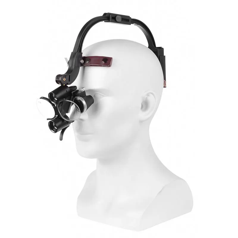 Dental LED 5W Head Light Lamp 6.0X Dentisit Surgical Headlight Magnification Binocular Loupes Lab Dentistry