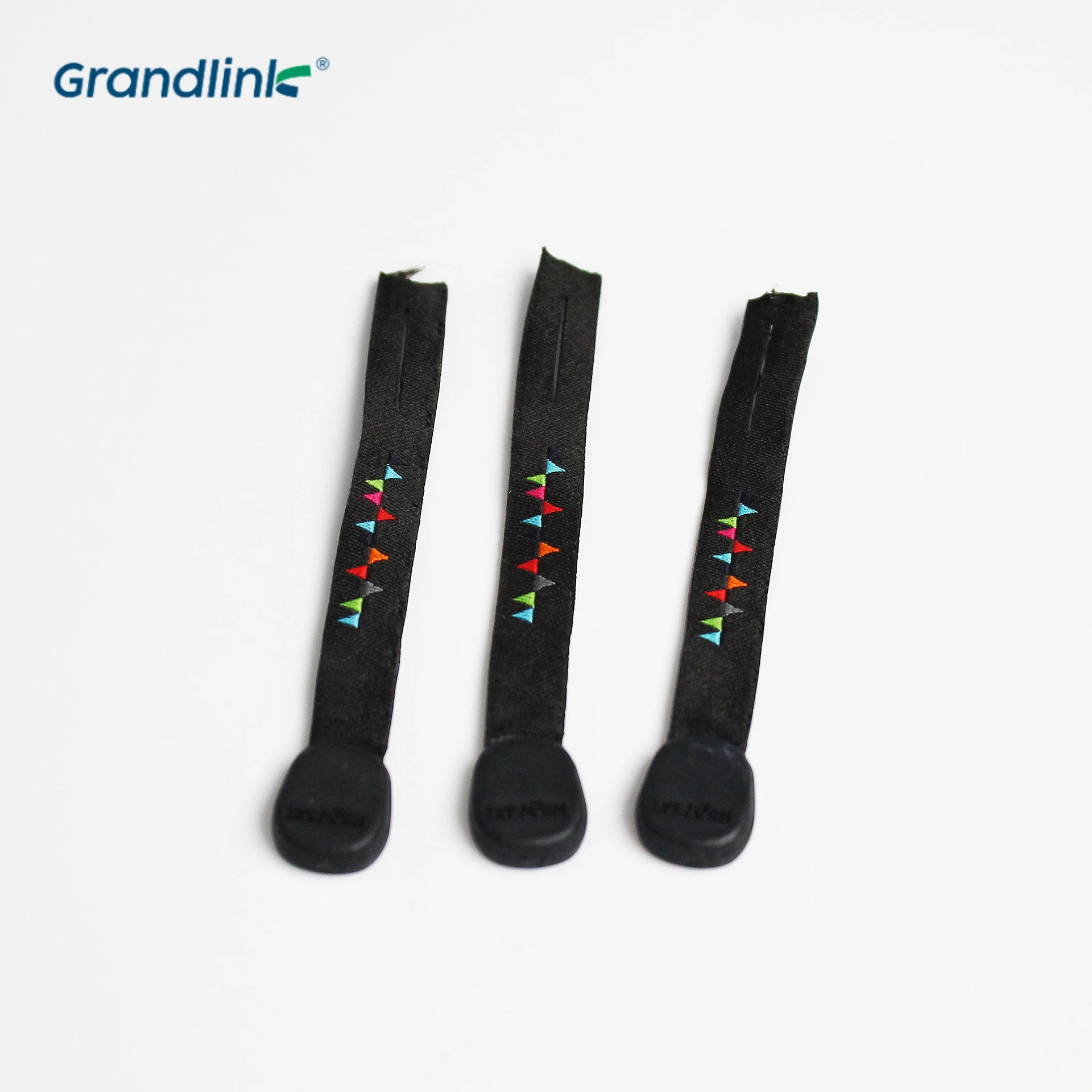 Custom Color Logo Rubber Plastic Embroidery Zipper Puller Colorful Rope Custom Zipper Puller Replacement Zipper Puller Cord