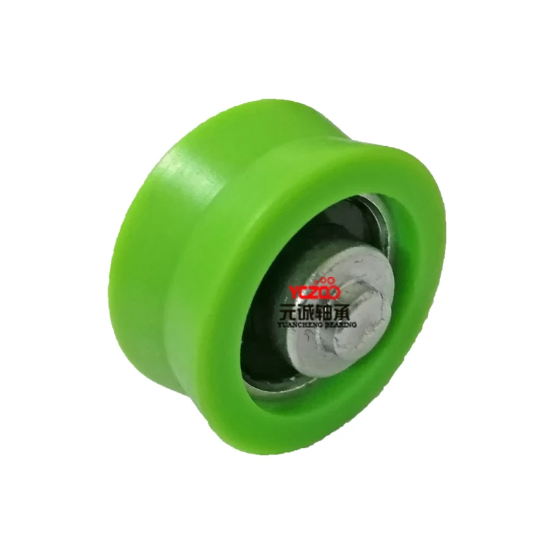 Diameter 25.8mm Palestinian Market v grooved window nylon wheel with solid pin