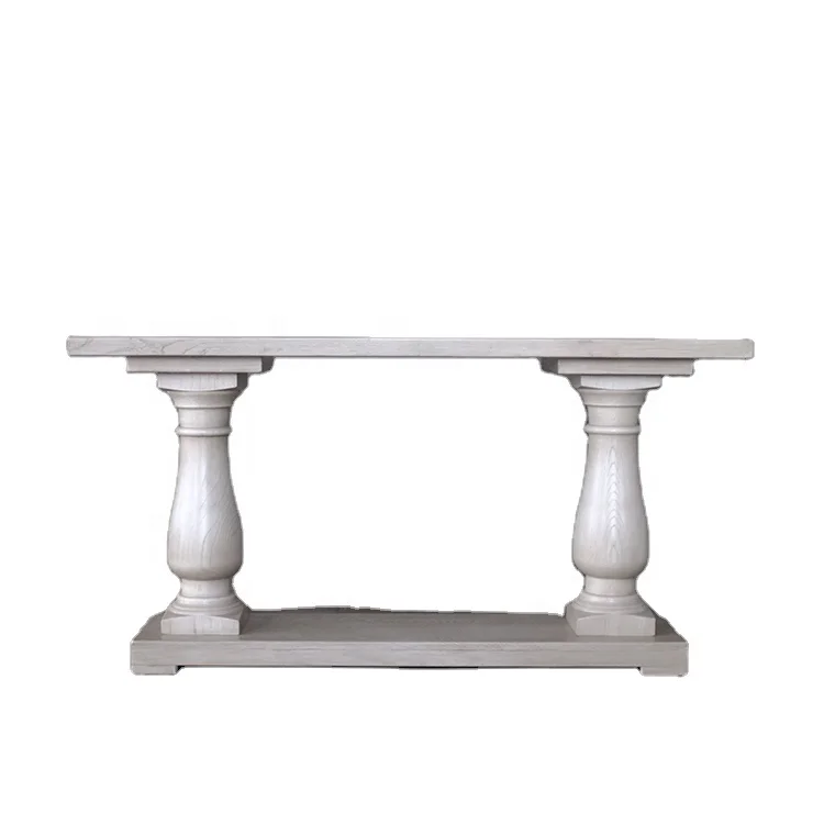 China manufacture French st yle oak wood handcrafted console table