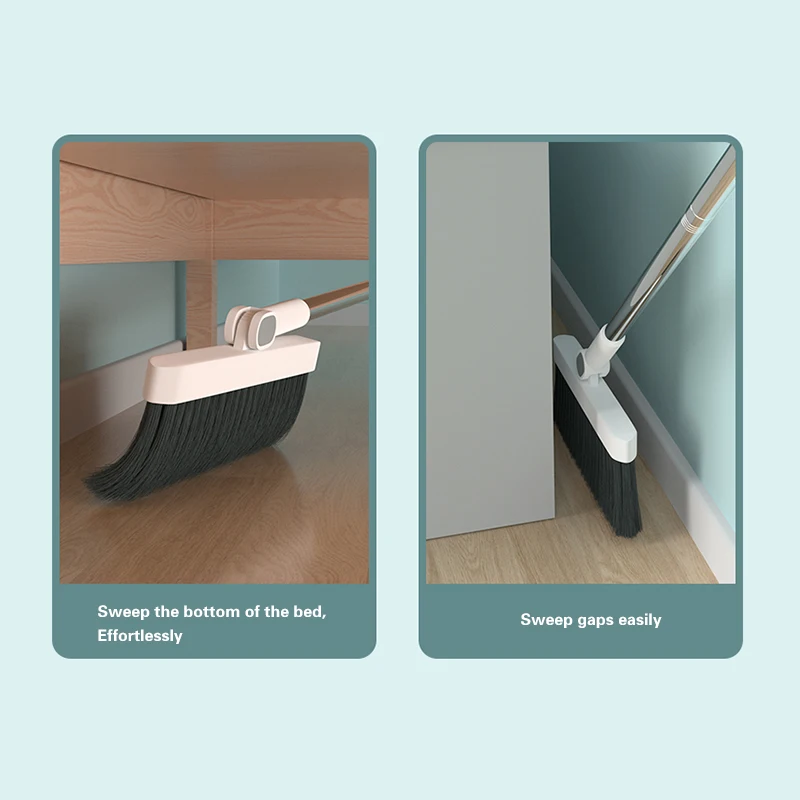 Hot Selling Cleaning Supplies Foldable Broom and Dustpan Set Plastic Brooms &