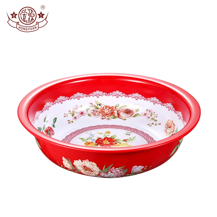 Новое поступление низкий минимальный заказ красная кухонная круглая чаша из нержавеющей